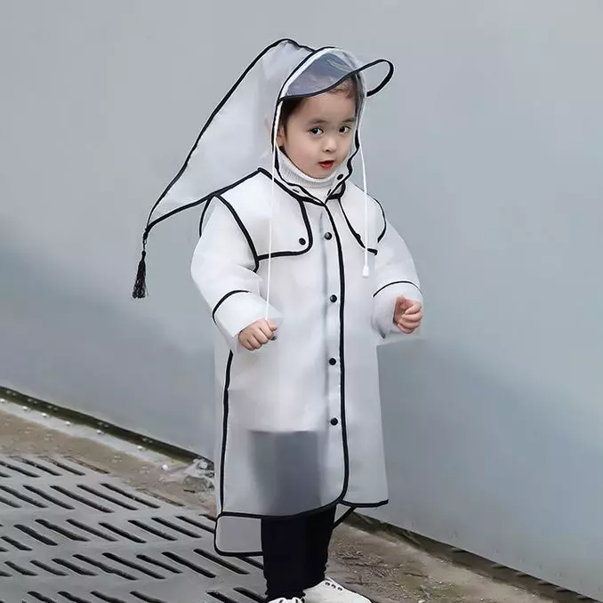 Áo mưa trong suốt cho bé